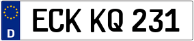 Trailer License Plate